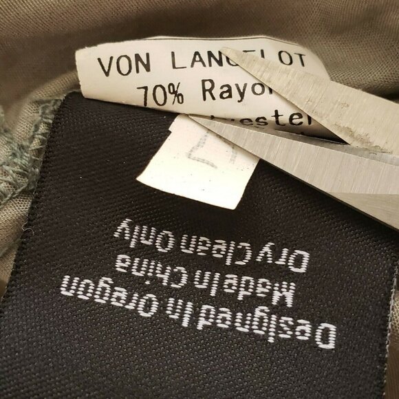 Ruffled Poets Tunic Top Pirate Gray Costume Masquerade Size 6 Von Lancelot Mardi - Picture 10 of 11